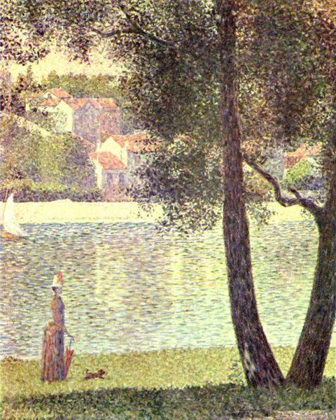Georges Seurat Die Seine bei Courbevoie china oil painting image